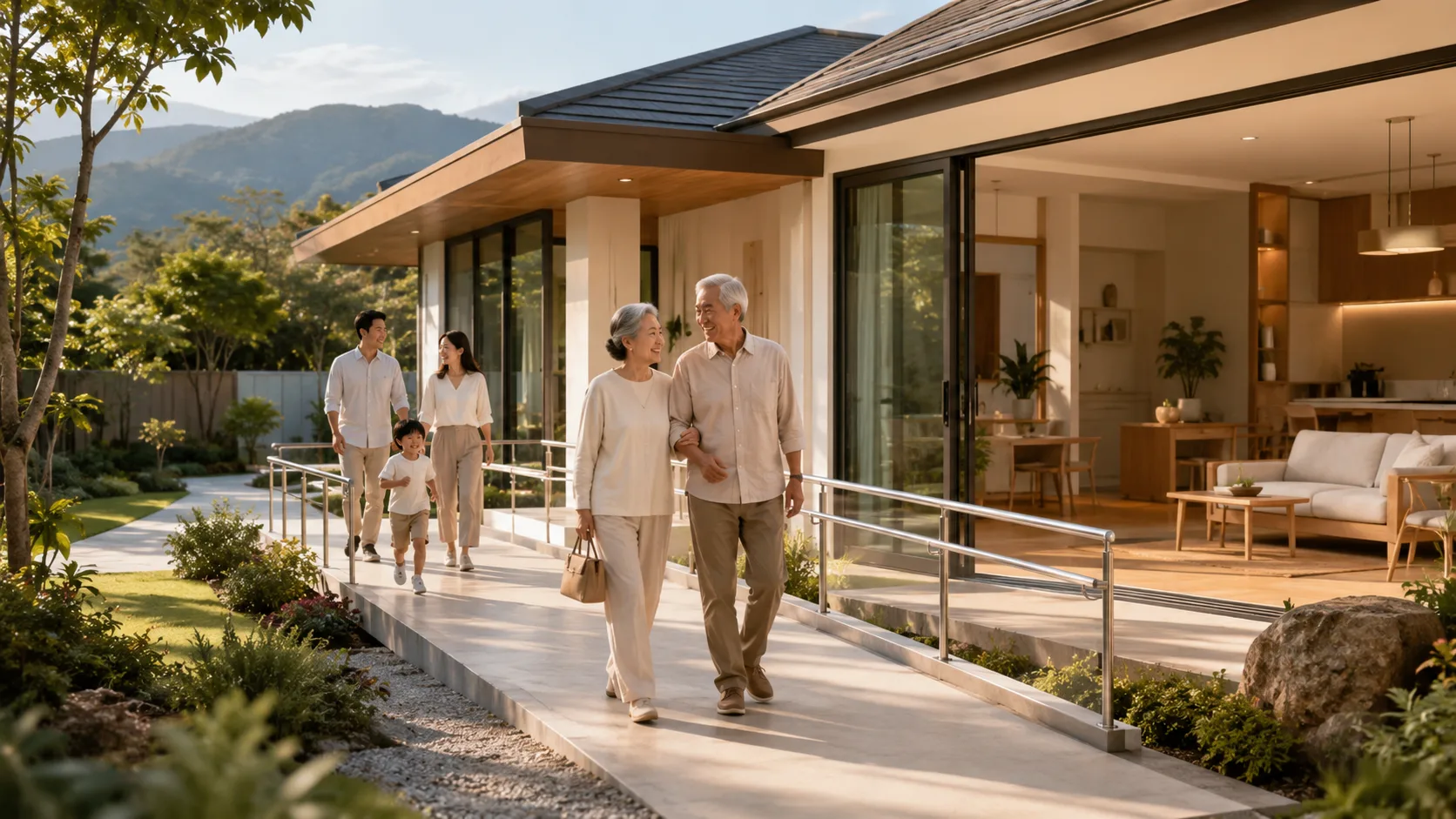 สร้างบ้านเชียงใหม่เพื่อผู้สูงอายุ ให้ปลอดภัยและยังสวยแบบ Minimal & Luxury